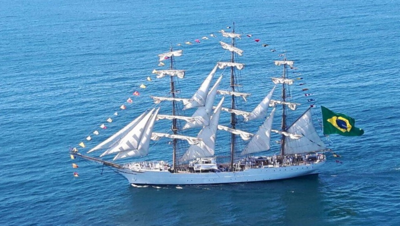 Brazylijska fregata żaglowa Cisne Branco zawinie do Gdyni - GospodarkaMorska.pl