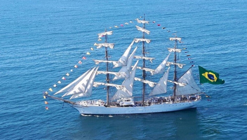 Brazylijska fregata żaglowa Cisne Branco zawinie do Gdyni - GospodarkaMorska.pl