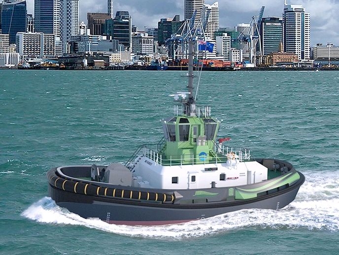 Auckland zamówiło pierwszy na świecie elektryczny holownik (wideo) - GospodarkaMorska.pl