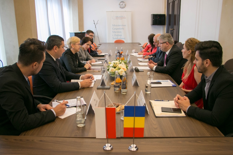 W MGMiŻŚ odbyło się spotkanie z delegacją rumuńskiego Ministerstwa Transportu - GospodarkaMorska.pl