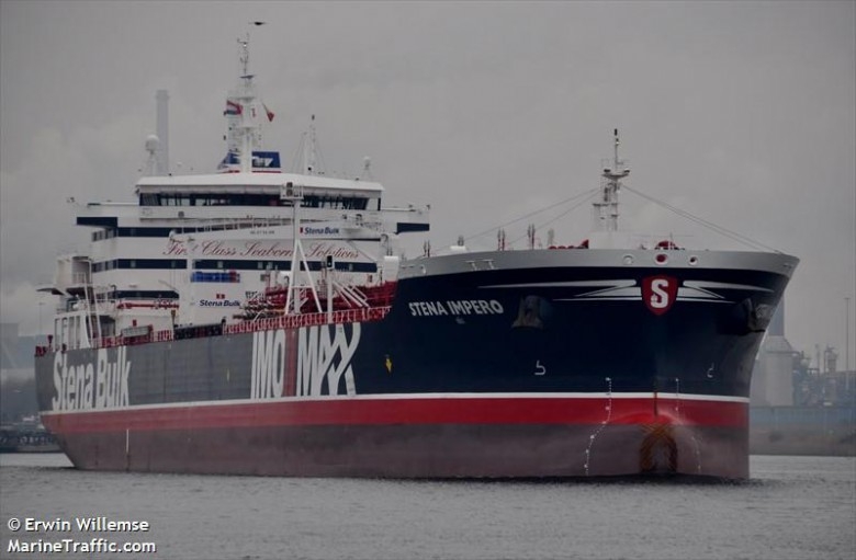 Tankowiec Stena Impero na wodach międzynarodowych, płynie do Dubaju - GospodarkaMorska.pl
