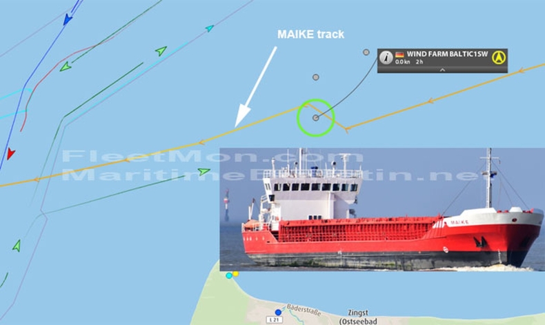 Frachtowiec uratował dwóch żeglarzy przed zderzeniem z wieżą wiatrową na Bałtyku - GospodarkaMorska.pl