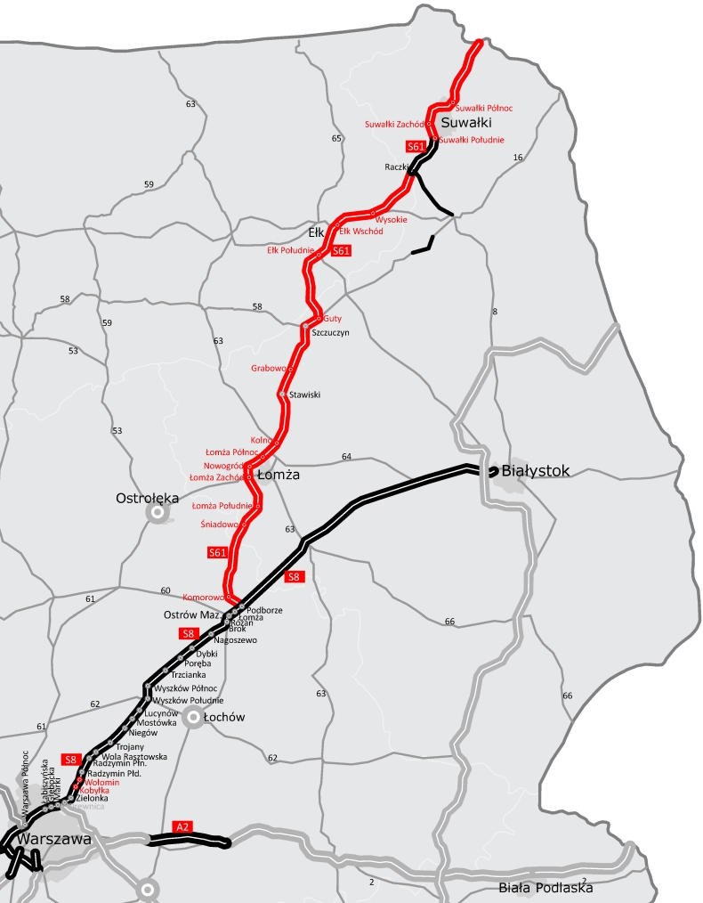 Ostatnie przetargi na budowę odcinków S61 Via Baltica - GospodarkaMorska.pl