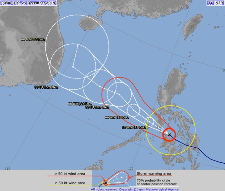 Co najmniej 13 ofiar śmiertelnych tajfunu Phanfone - GospodarkaMorska.pl