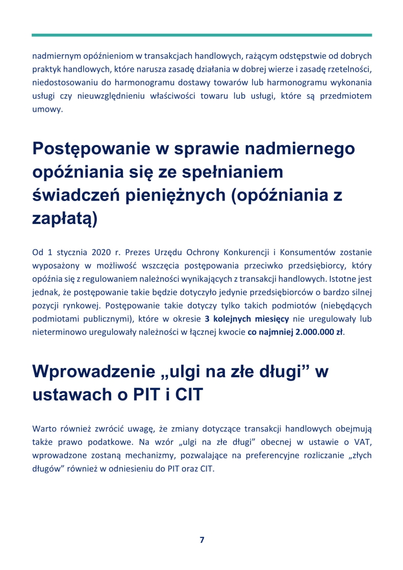 Zmiany w ograniczaniu „zatorów płatniczych” od 1 stycznia 2020 r. - GospodarkaMorska.pl