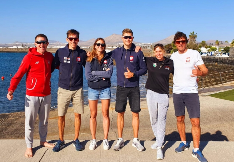 Kadrowicze z klasy RS:X trenowali na Lanzarote - GospodarkaMorska.pl