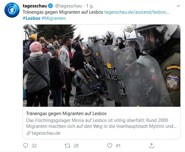 Grecja: Policja użyła gazu łzawiącego przeciw protestującym migrantom - GospodarkaMorska.pl
