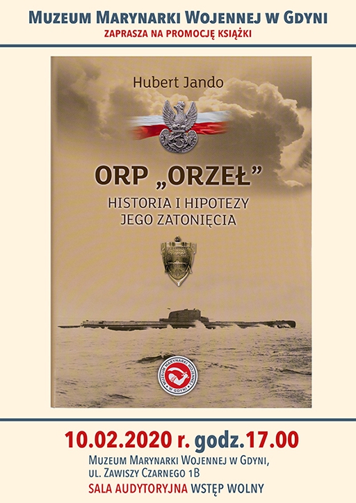 Promocja książki Huberta Jando „ORP Orzeł - historia i hipotezy jego zatonięcia” - GospodarkaMorska.pl