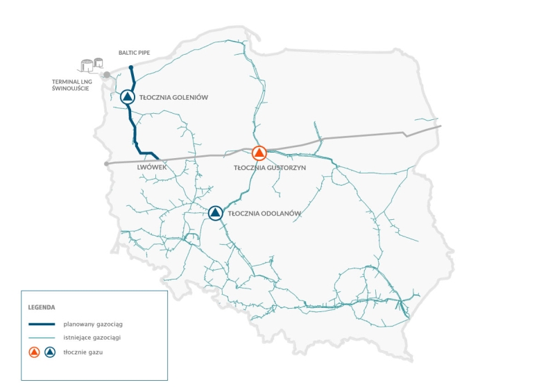Baltic Pipe: tłocznia Gustorzyn z pozwoleniem na budowę - GospodarkaMorska.pl