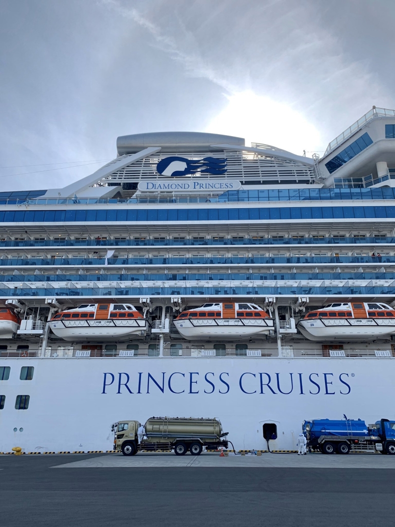 Zmarło dwoje byłych pasażerów statku Diamond Princess - GospodarkaMorska.pl