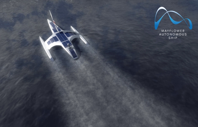 Kadłub bezzałogowego Mayflower w drodze do Wielkiej Brytanii (foto, wideo) - GospodarkaMorska.pl
