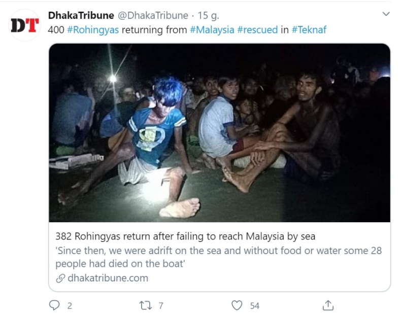 Ponad 24 Rohingjów zmarło po tygodniach błąkania się po morzu - GospodarkaMorska.pl