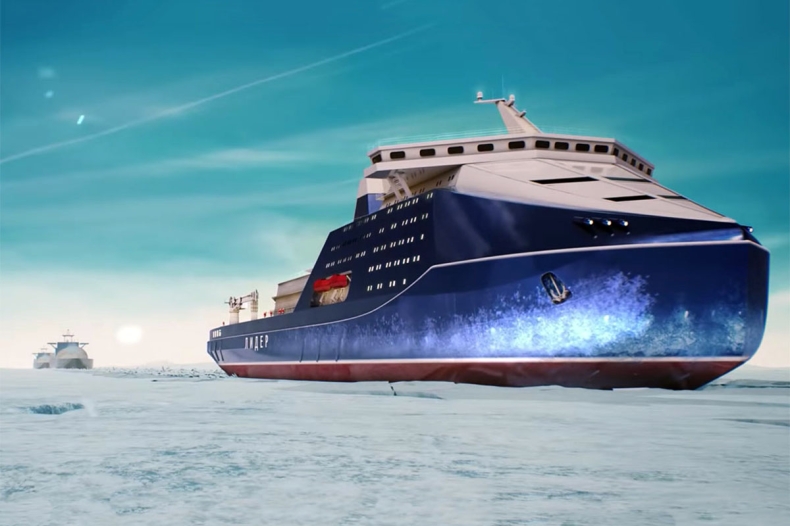 Rosyjskie firmy zbudują najpotężniejszy lodołamacz napędzany energią jądrową (wideo) - GospodarkaMorska.pl