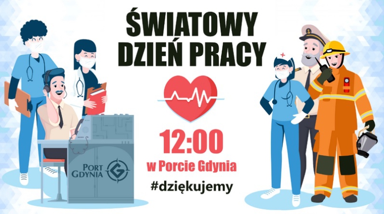 Światowy Dzień Pracy - dołącz do podziękowań dla służb medycznych - GospodarkaMorska.pl