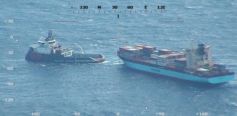 Statek Maerska stracił moc po pożarze na Morzu Karaibskim - GospodarkaMorska.pl