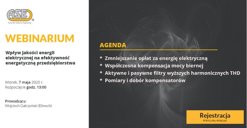 Webinarium ASE: Wpływ jakości energii elektrycznej na efektywność energetyczną przedsiębiorstwa - GospodarkaMorska.pl