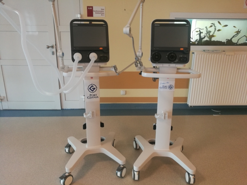 Port Gdynia przekazał kolejne respiratory (wideo) - GospodarkaMorska.pl