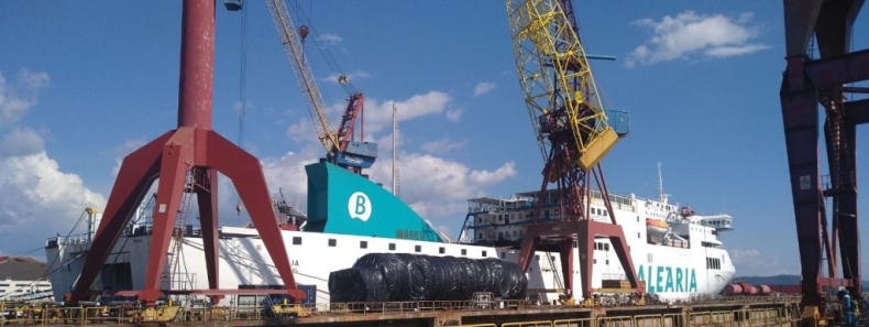 Balearia wykona w lipcu kolejną konwersję promu na spalanie paliwa LNG - GospodarkaMorska.pl