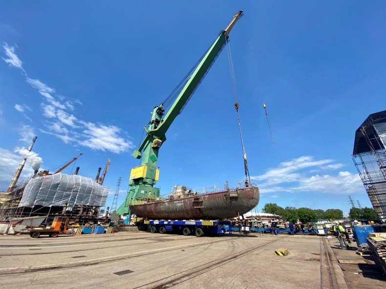 Nowe lodołamacze dla Wód Polskich nabierają kształtów (foto) - GospodarkaMorska.pl