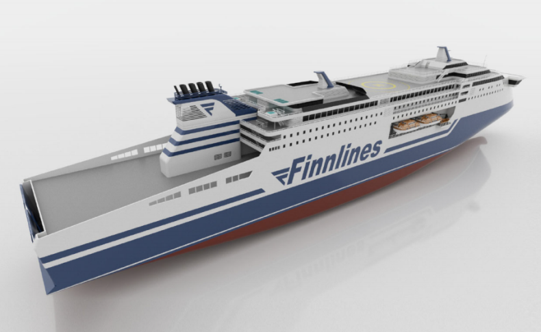 Deltamarin wybrany na projektanta ekologicznych promów RoPax Finnlines - GospodarkaMorska.pl