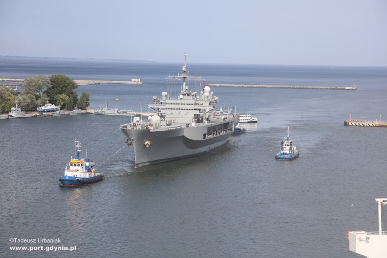 Rbbocza wizyta okrętu dowodzenia USS Mount Whitney w Gdyni - GospodarkaMorska.pl