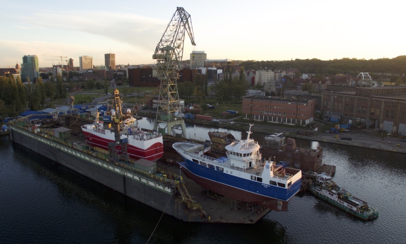 Wodowanie statku Gunnar K w stoczni Safe - GospodarkaMorska.pl