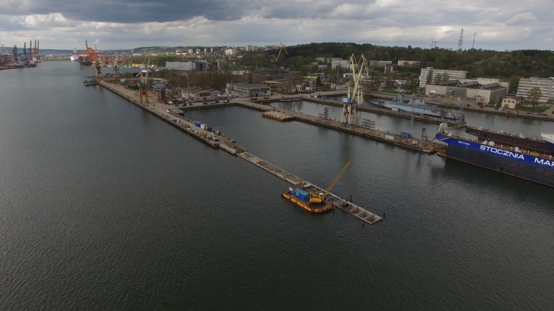 Zobacz, jak powstaje nowa obrotnica w Porcie Gdynia - GospodarkaMorska.pl