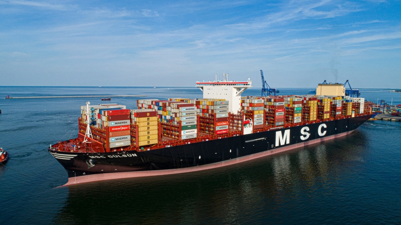 MSC Gülsün - największy na świecie kontenerowiec w DCT Gdańsk - GospodarkaMorska.pl