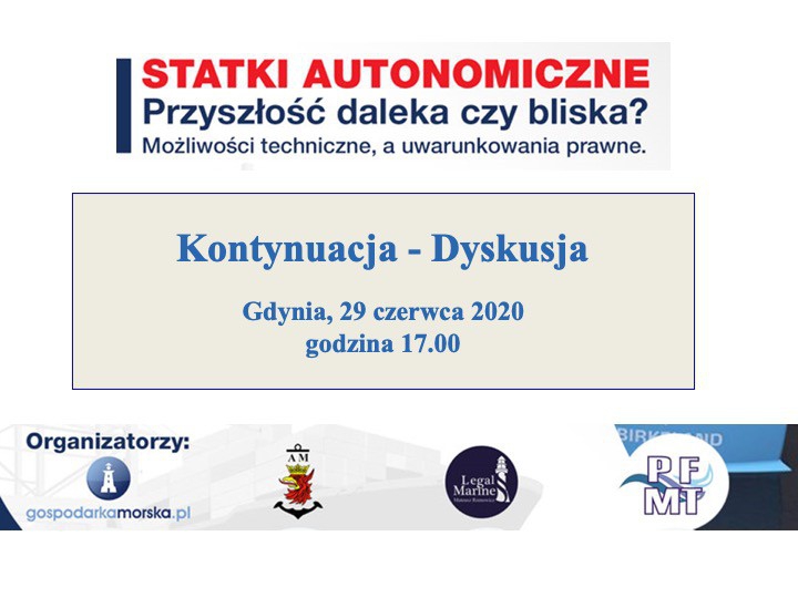 Już dziś o 17:00 bezpłatny webinar dotyczący Statków Autonomicznych - GospodarkaMorska.pl