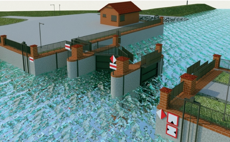 Podpisanie umowy na budowę wrót sztormowych na rzece Tudze - GospodarkaMorska.pl