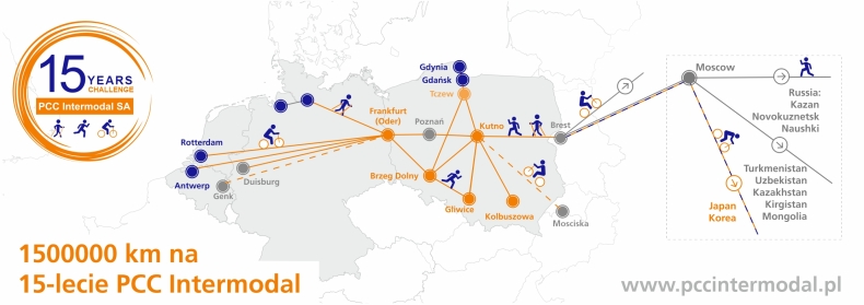 1500000 km na 15 urodziny PCC Intermodal! - GospodarkaMorska.pl