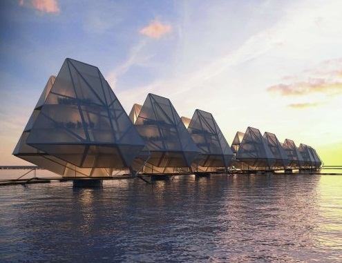 Futurystyczne domy zakotwiczone w morskim dnie [wizualizacje] - GospodarkaMorska.pl