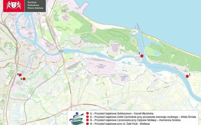 Gdańsk: Rusza przetarg na budowę czterech przystani kajakowych - GospodarkaMorska.pl
