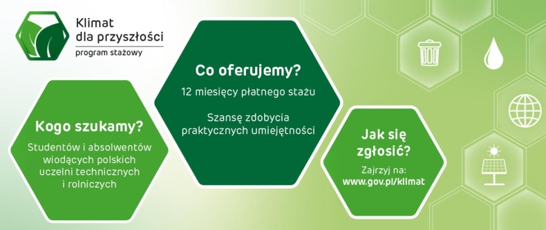 Rusza I edycja programu stażowego "Klimat dla Przyszłości" - GospodarkaMorska.pl