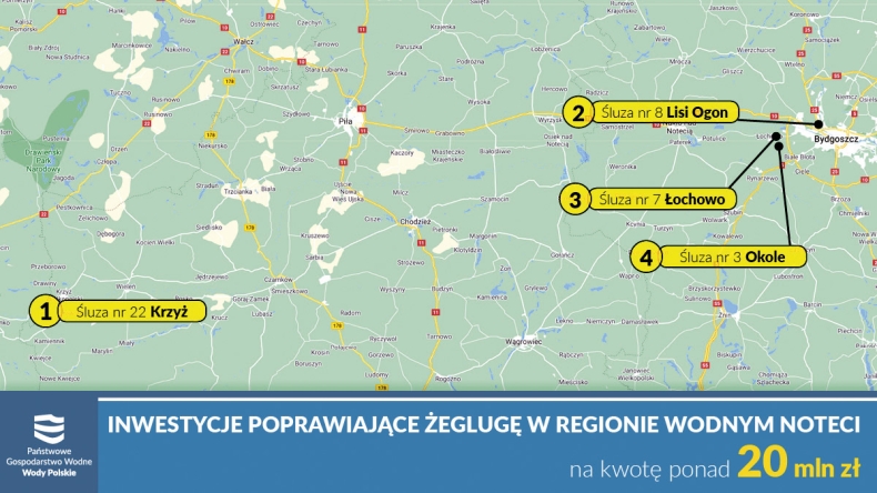 Trwają remonty śluz w regionie wodnym Noteci  - GospodarkaMorska.pl