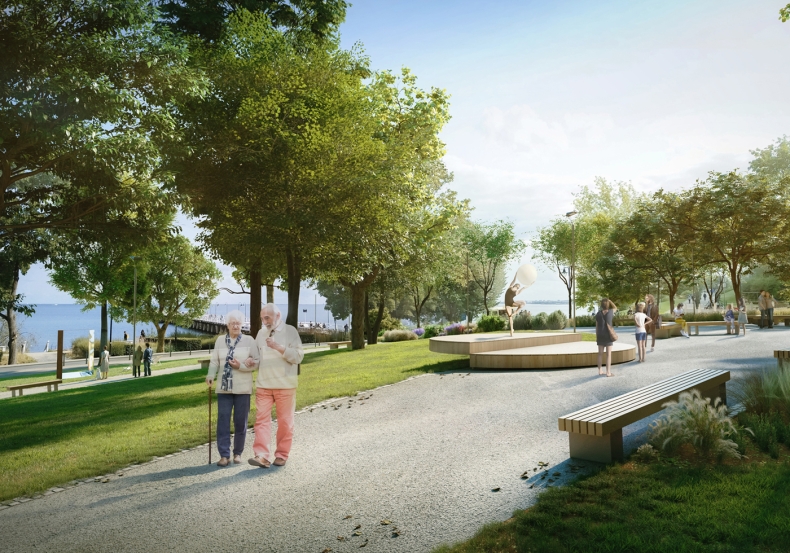 Park z widokiem na morze - GospodarkaMorska.pl