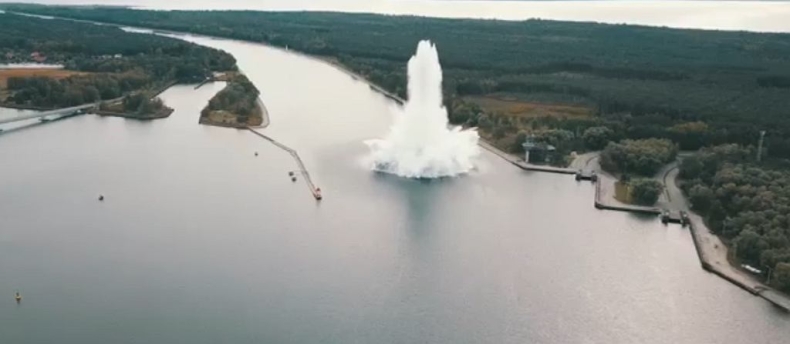 Tallboy zneutralizowany! Zobacz potężny wybuch (wideo) - GospodarkaMorska.pl