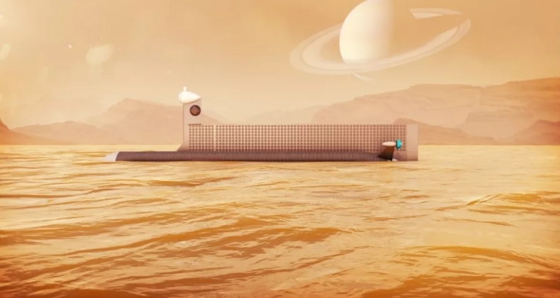 Łódź podwodna będzie badać morza wielkiego księżyca Saturna [wideo] - GospodarkaMorska.pl