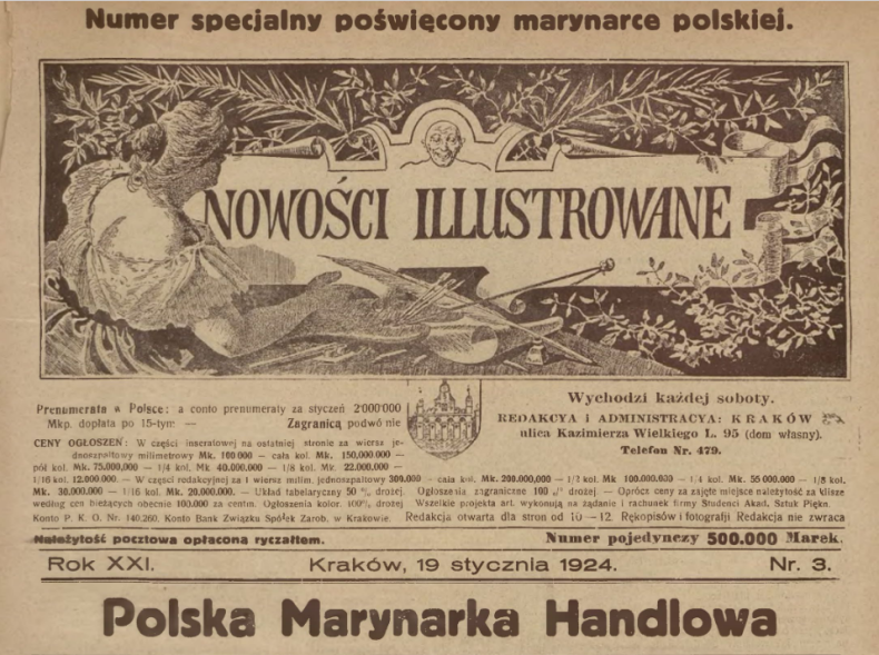 Polska Marynarka Handlowa - o polskiej flocie handlowej w artykule sprzed 100 lat! - GospodarkaMorska.pl