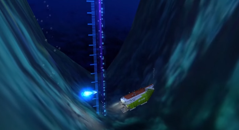 Chiny wysłały załogowy okręt podwodny na rekordową głębokość do Rowu Mariańskiego [wideo] - GospodarkaMorska.pl