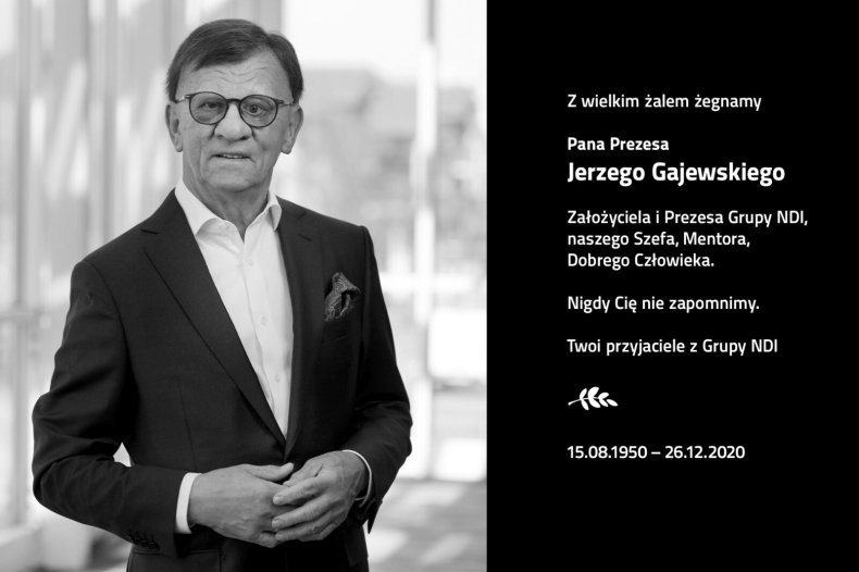 Zmarł Jerzy Gajewski, założyciel i prezes Grupy NDI - GospodarkaMorska.pl