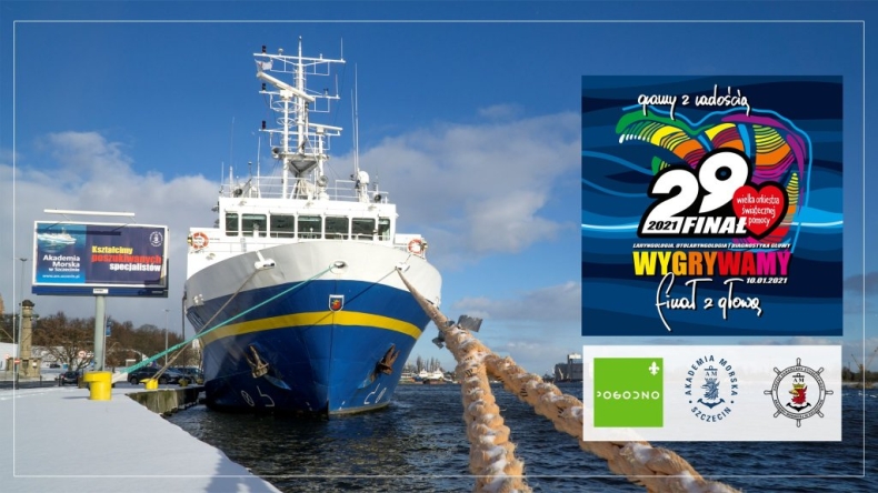 Gramy z WOŚP online na pokładzie Nawigatora XXI - GospodarkaMorska.pl