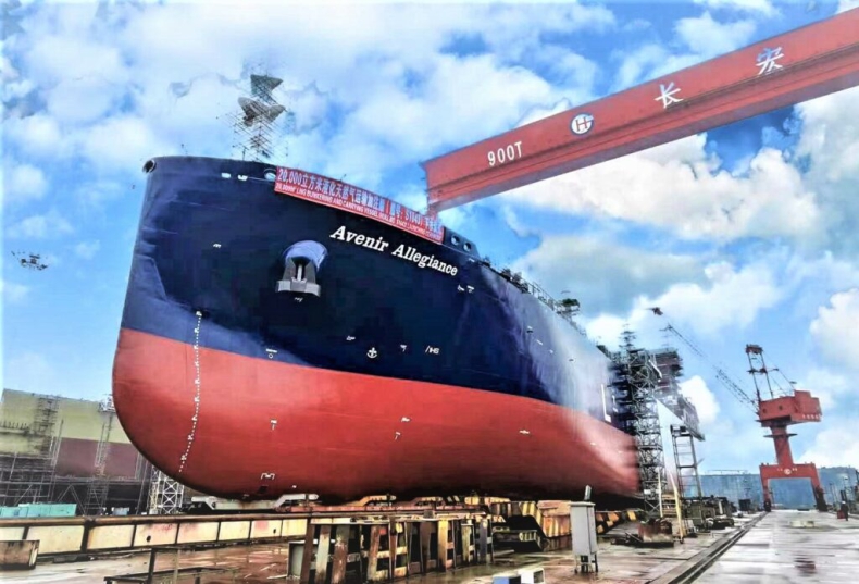 W chińskiej stoczni zwodowano największą bunkierkę LNG na świecie - GospodarkaMorska.pl