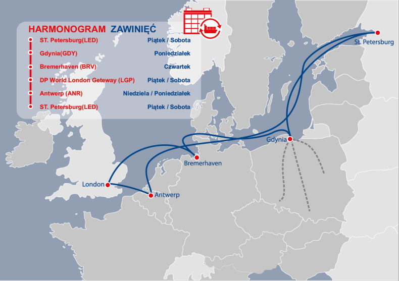 Nowe połączenie kontenerowe między Portem Gdynia a Londynem - GospodarkaMorska.pl