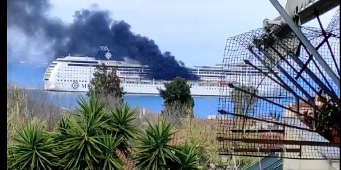 Pożar na statku wycieczkowym - GospodarkaMorska.pl