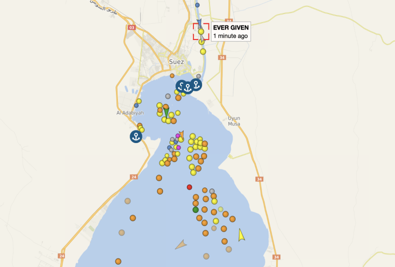 Kanał Sueski cały czas zablokowany - już ponad 100 statków może stać w korku - GospodarkaMorska.pl