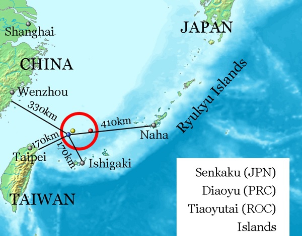 Chiny opublikowały mapy kontrolowanych przez Japonię spornych wysp - GospodarkaMorska.pl