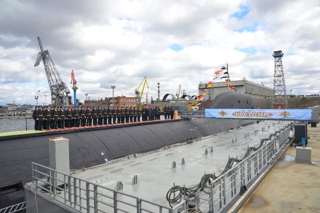 Rosja: Okręt atomowy Kazań projektu Jasień-M wszedł w skład Floty Północnej - GospodarkaMorska.pl