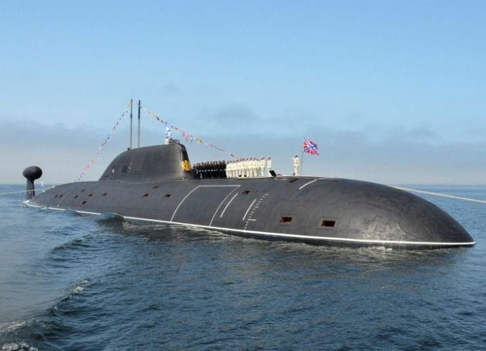 Okręt atomowy Krasnojarsk projektu Jasień-M zwodowano w Siewierodwińsku - GospodarkaMorska.pl