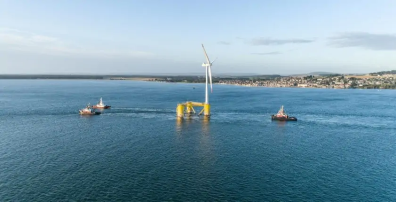 Największy na świecie projekt pływającej elektrowni wiatrowej ukończony - GospodarkaMorska.pl